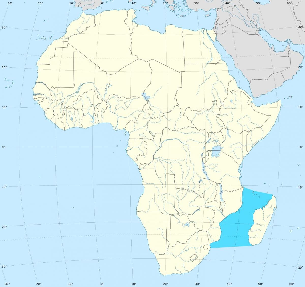 Мозамбик канал африка мапа