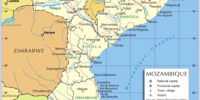 Maputo Мозамбик мапа